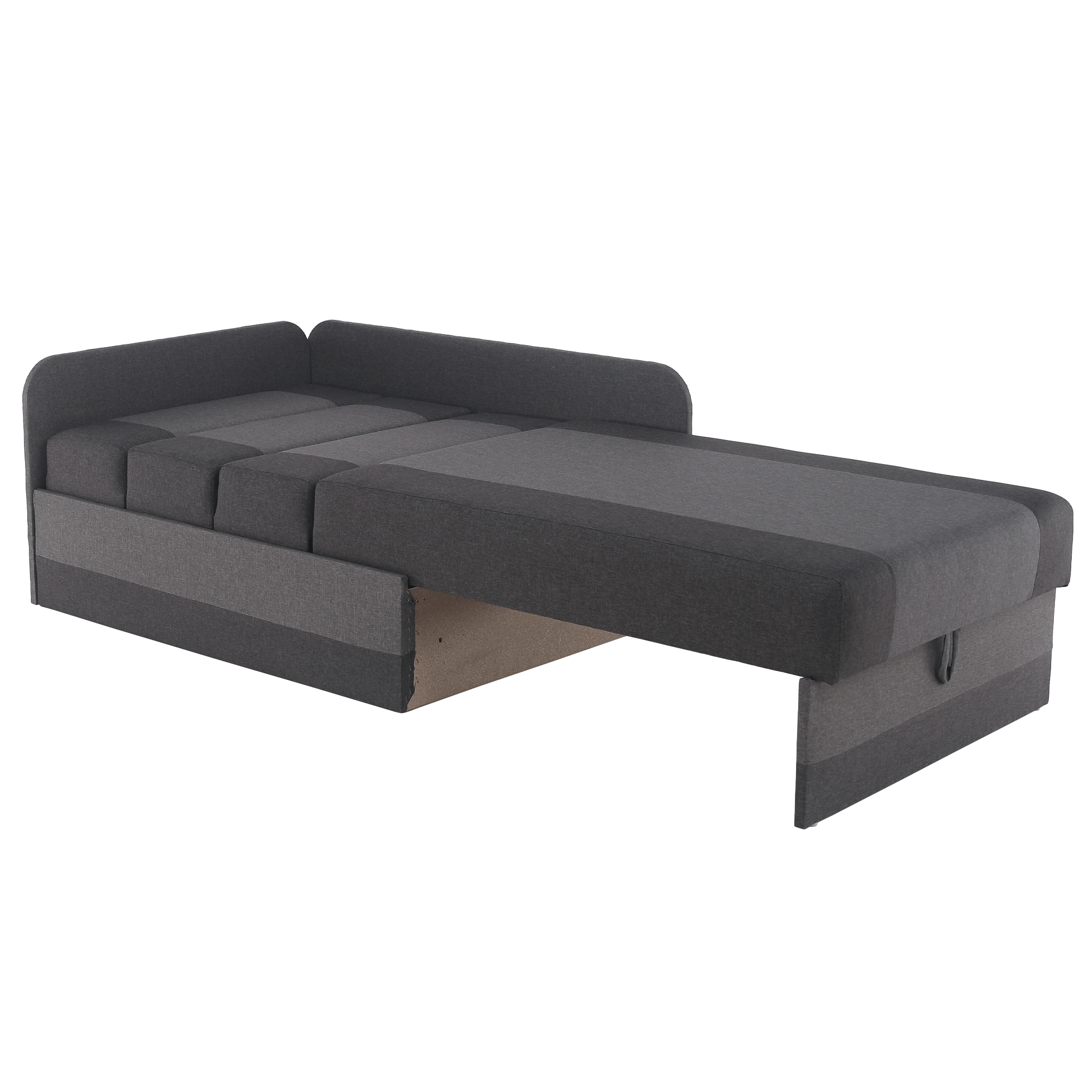 Rozkladacia pohovka, tmavosivá/sivá, MONTES UNI