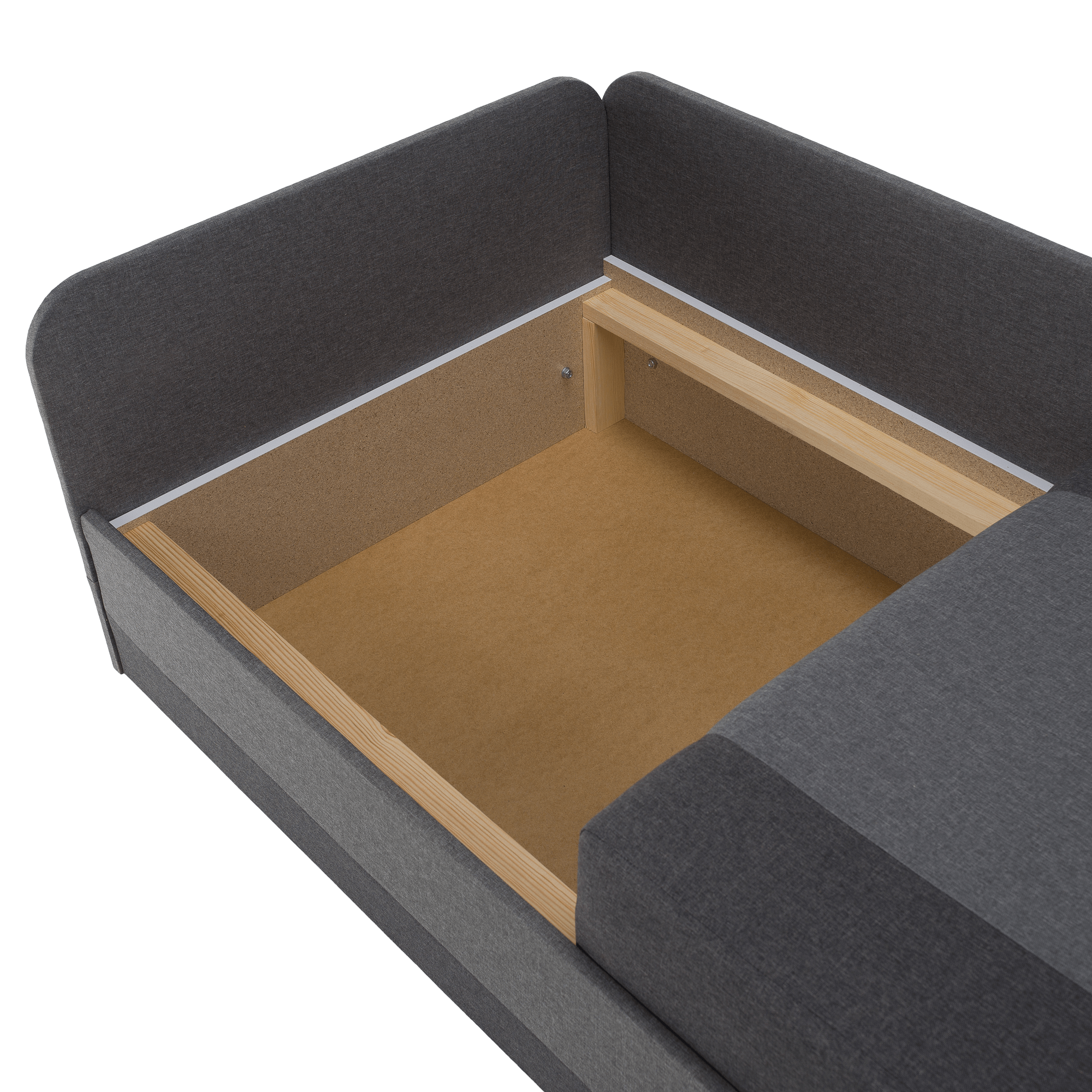 Rozkladacia pohovka, tmavosivá/sivá, MONTES UNI