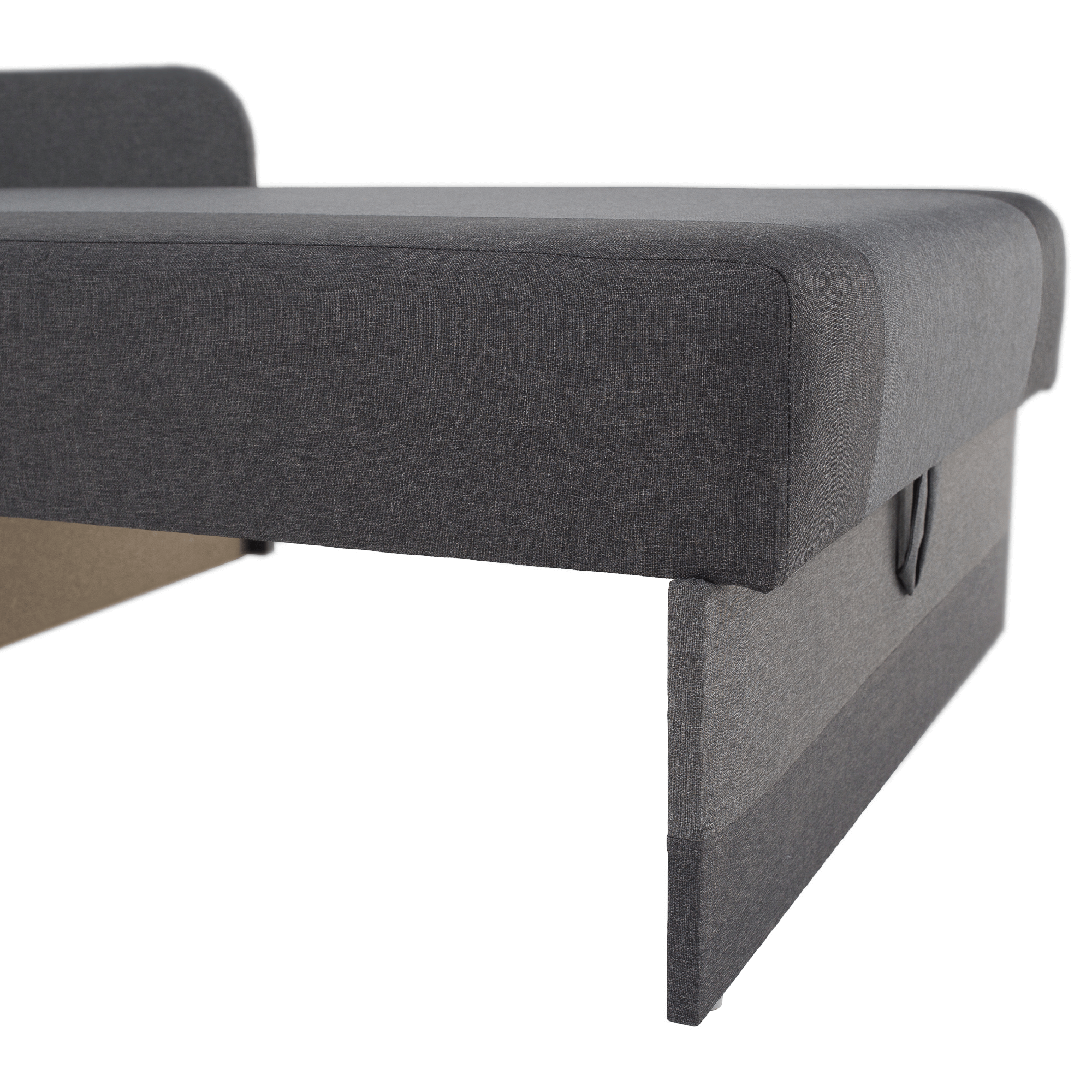 Rozkladacia pohovka, tmavosivá/sivá, MONTES UNI