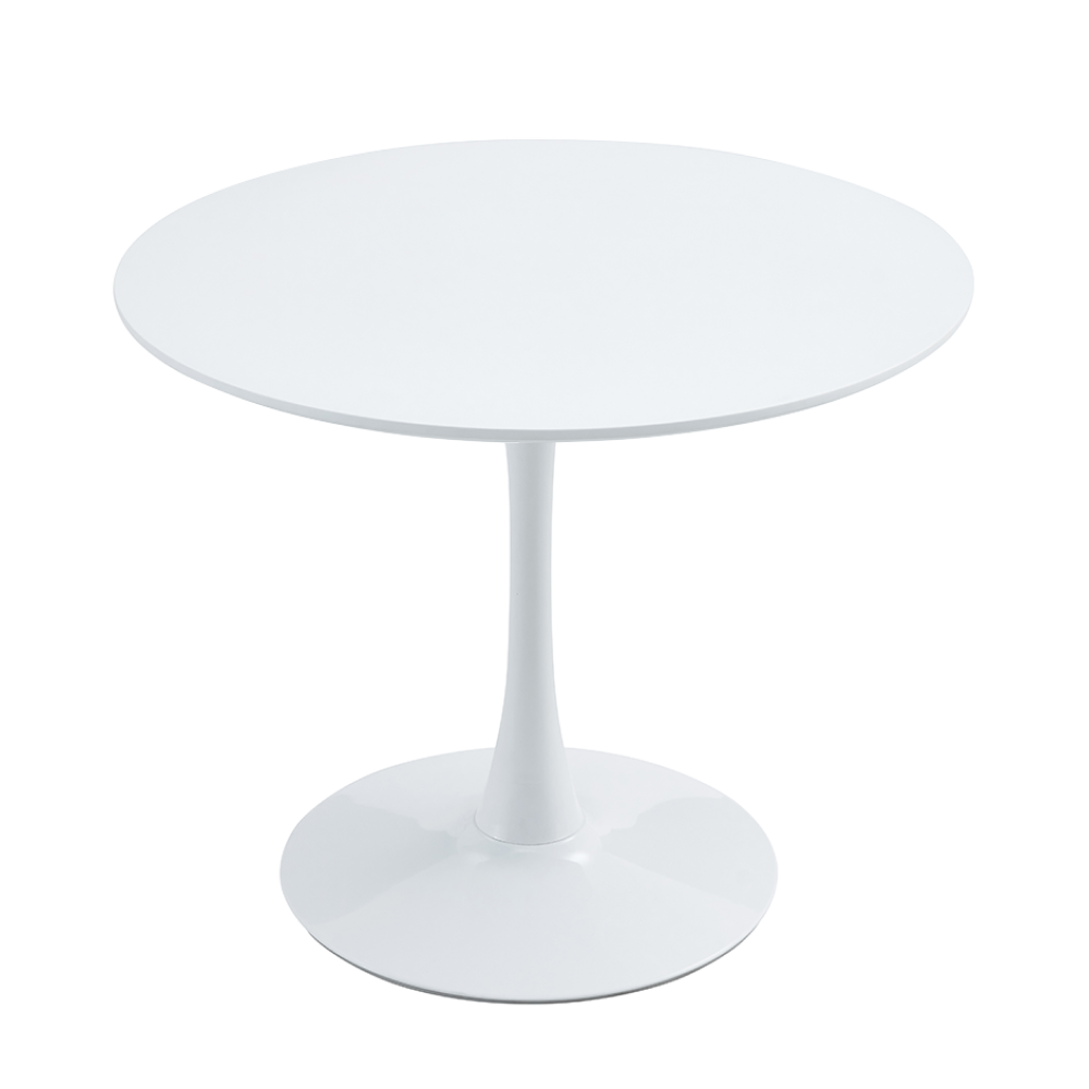 Étkezőasztal, kerek, fehér, matt, átmérő 80 cm, REVENTON NEW Étkezőasztal, kerek, fehér, matt, átmérő 80 cm, REVENTON NEW