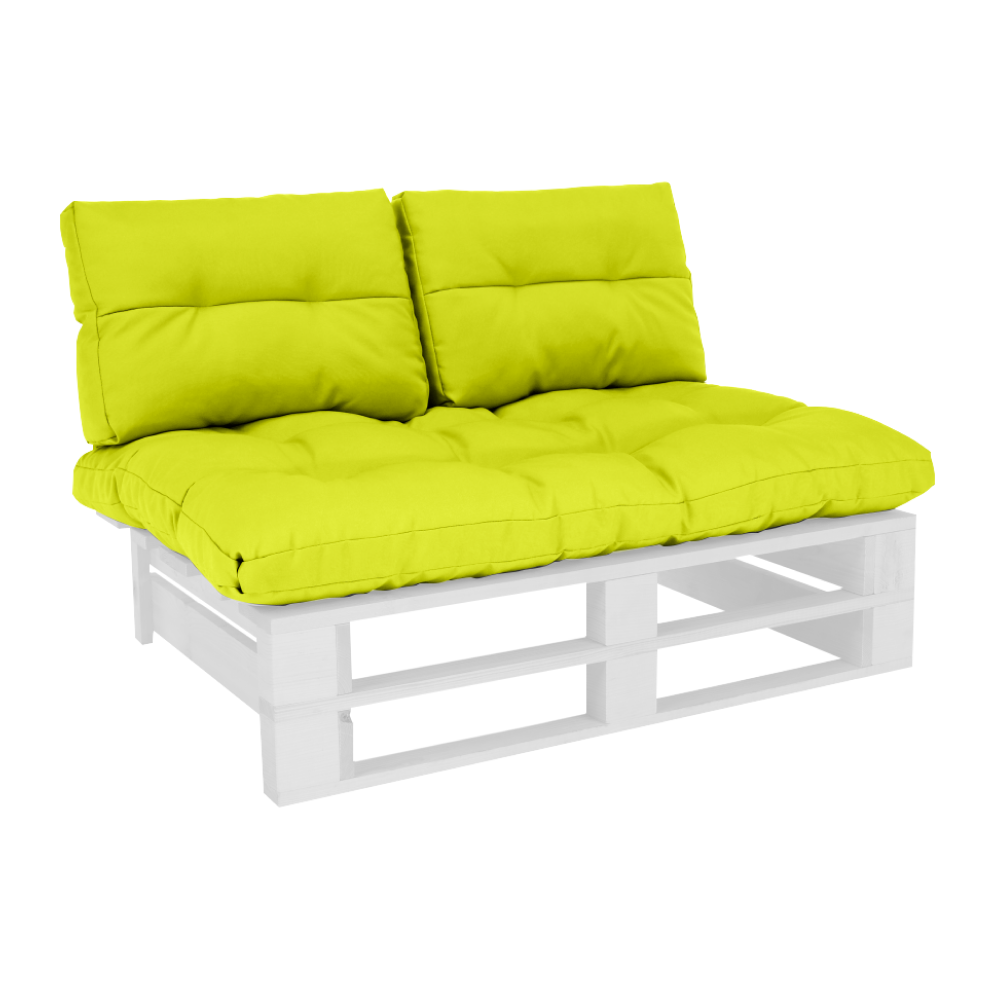 Párnák raklapülésre, zöldessárga, ARYO NEW