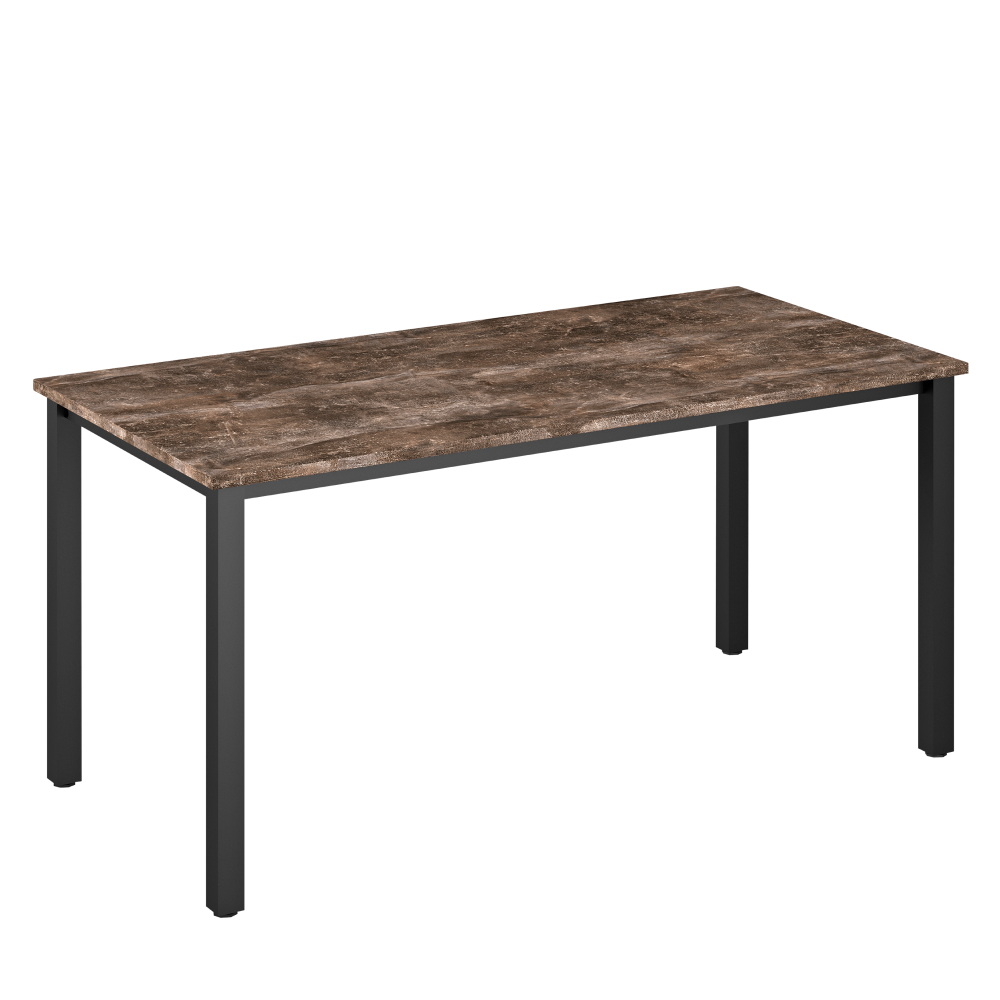 Pc-asztal, sötét beton, klaudius typ 7