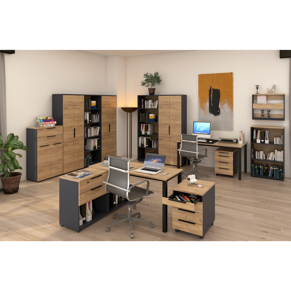 PC-asztal, artisan tölgy, KLAUDIUS TYP 7 PC-asztal, artisan tölgy, KLAUDIUS TYP 7