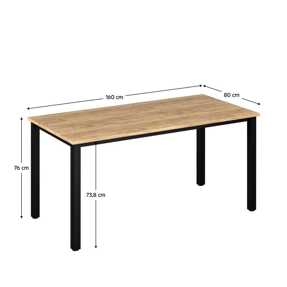 PC-asztal, artisan tölgy, KLAUDIUS TYP 7 PC-asztal, artisan tölgy, KLAUDIUS TYP 7