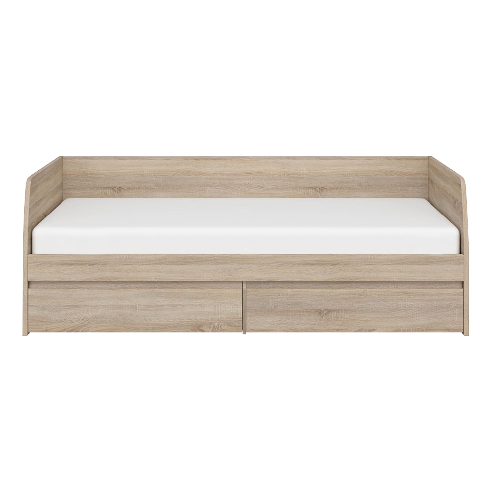 Posteľ 2S, 90x200, dub sonoma, NORTY TYP 28