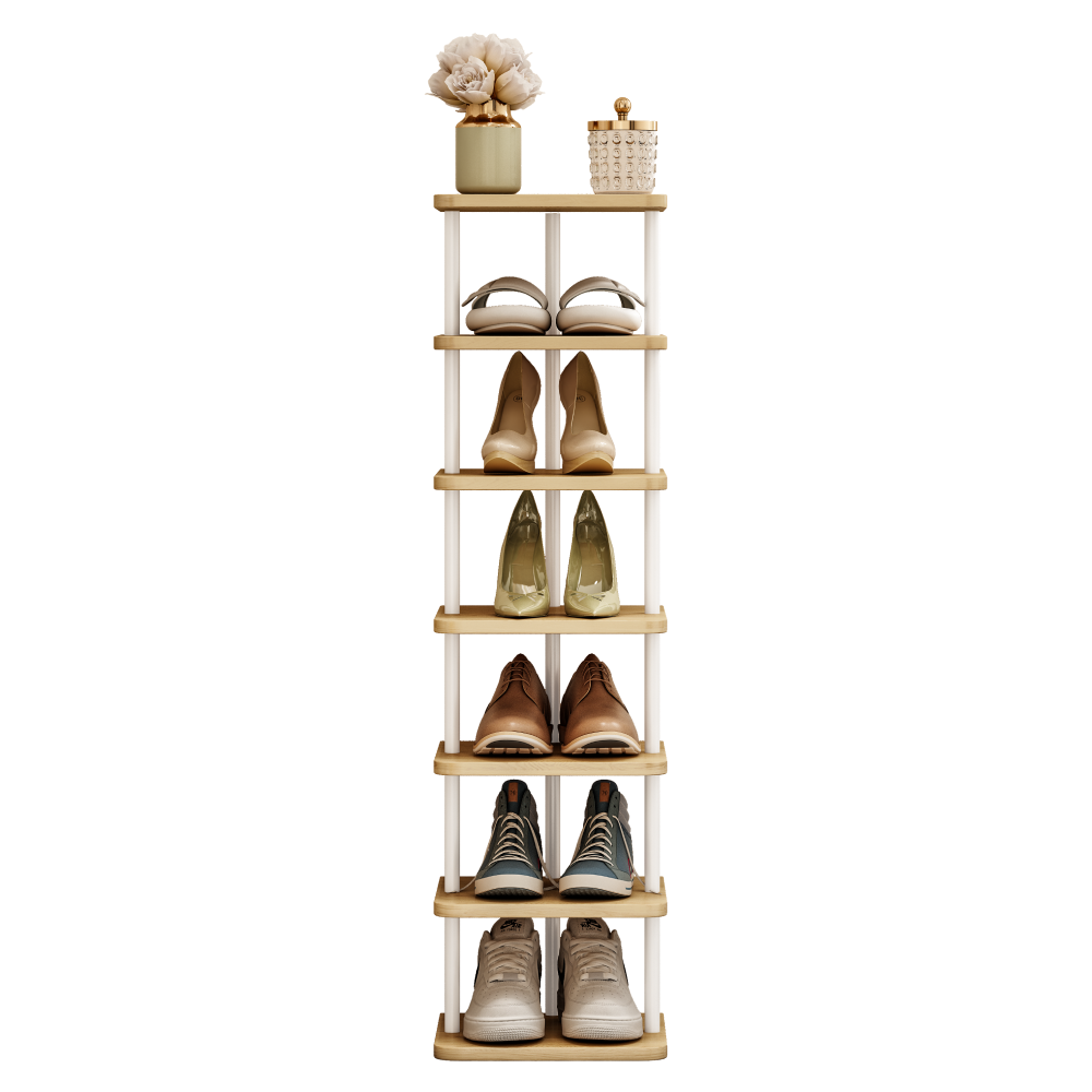 Többcélú polc, fehér/világos tölgy, ETUDA TYP 1