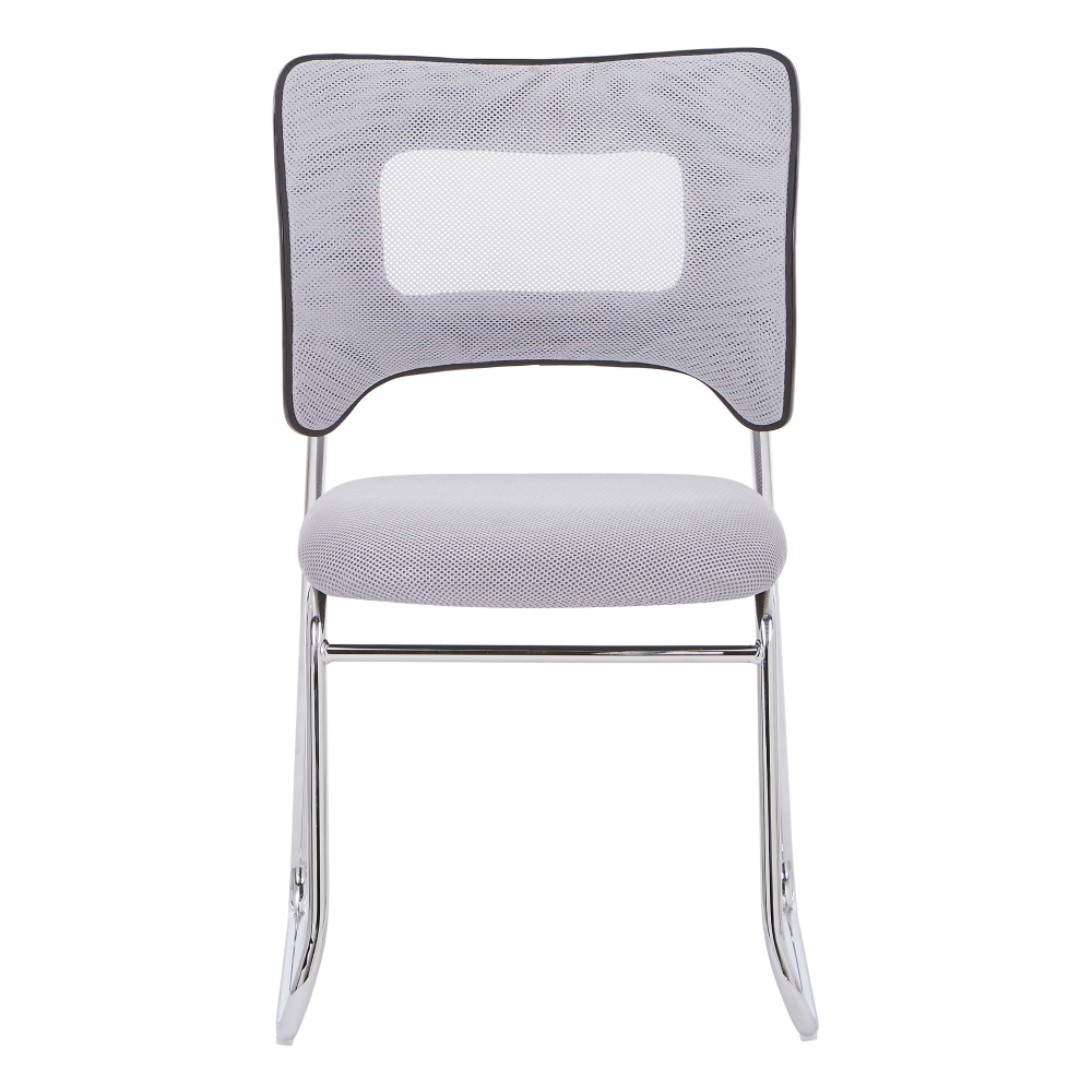 Rakásolható szék, szürke/króm, DELOS