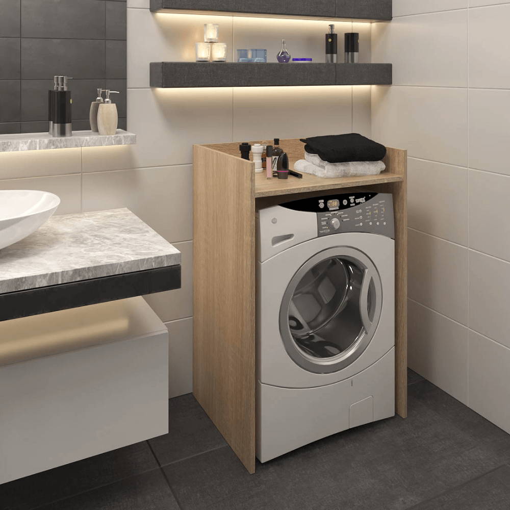 Szekrény mosógéphez, sonoma tölgy, VOJTO