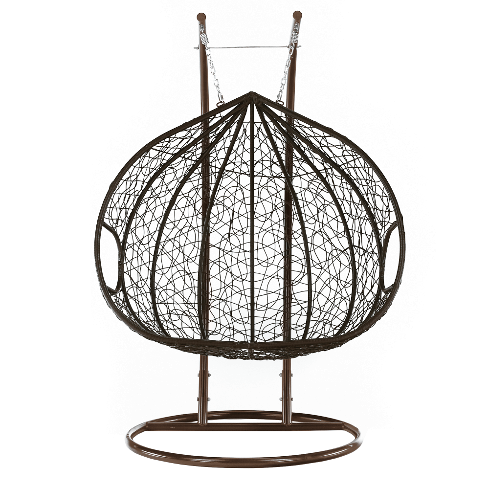 Függő dupla fotel, réz/barna/bézs, DALVEA 2 NEW