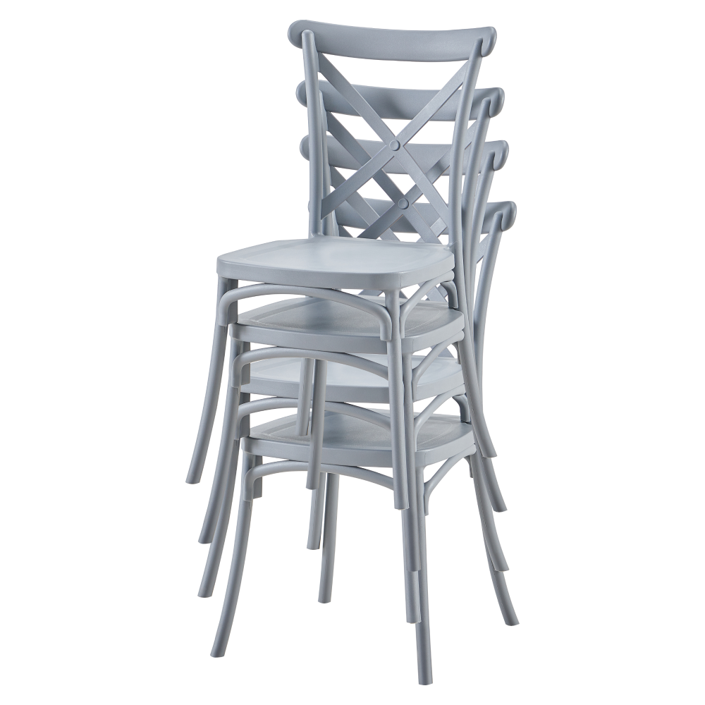 Rakásolható szék, szürke, SAVITA Rakásolható szék, szürke, SAVITA