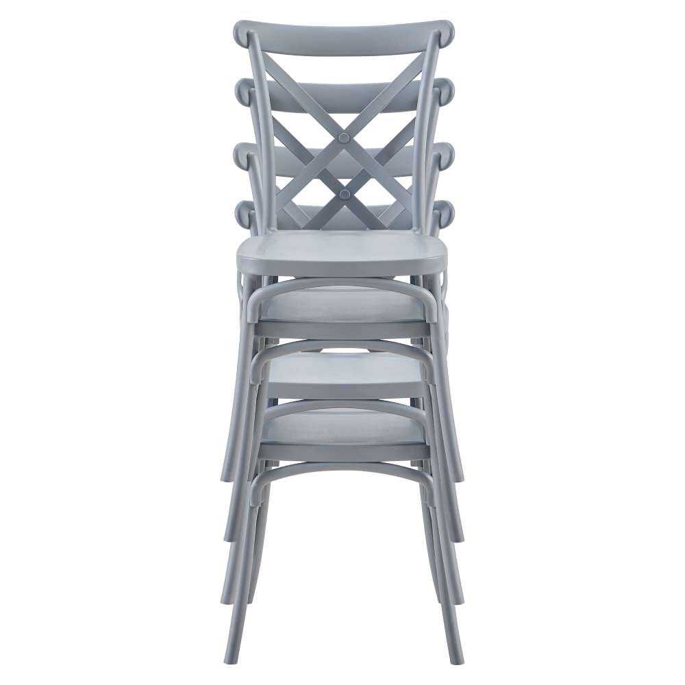 Rakásolható szék, szürke, SAVITA Rakásolható szék, szürke, SAVITA