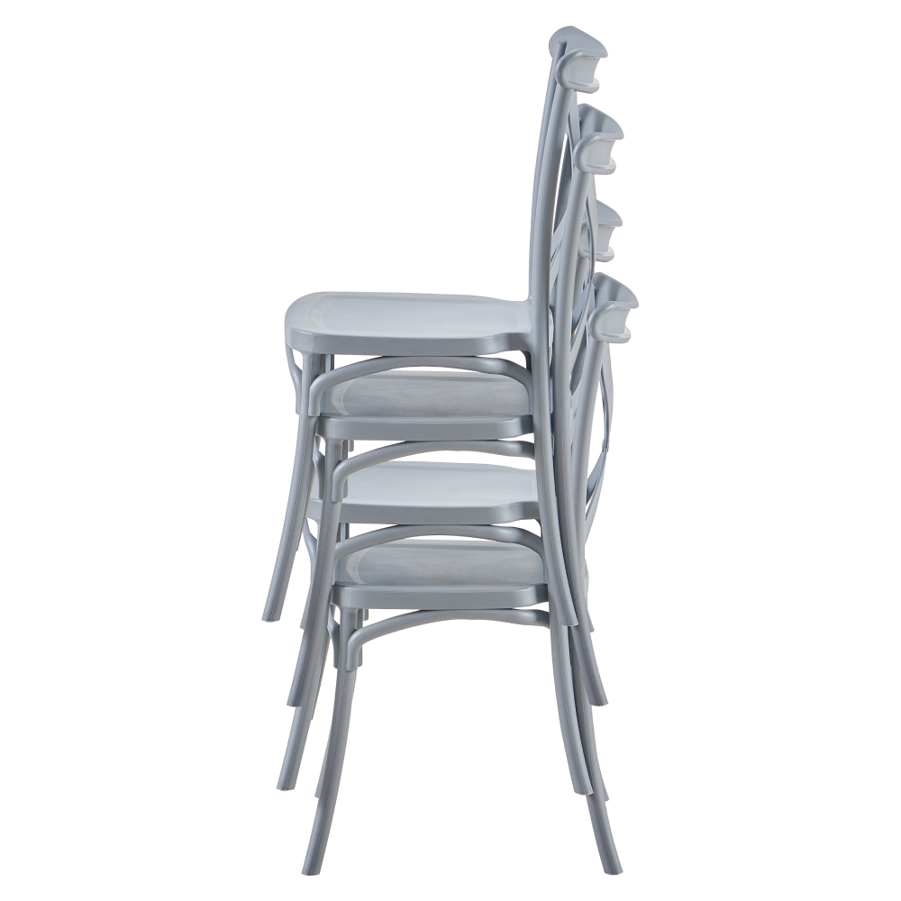 Rakásolható szék, szürke, SAVITA Rakásolható szék, szürke, SAVITA