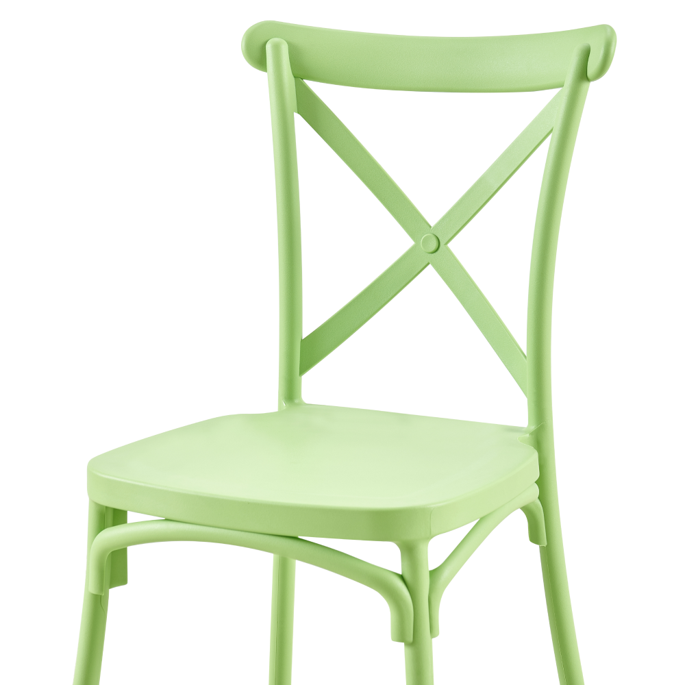 Rakásolható szék, zöld, SAVITA