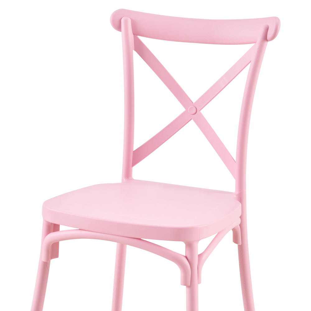 Rakásolható szék, rózsaszín, SAVITA