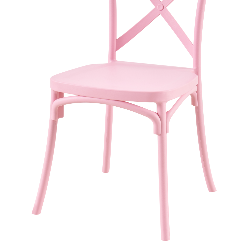 Rakásolható szék, rózsaszín, SAVITA