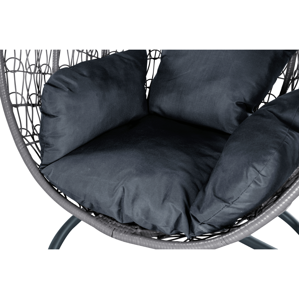 Függőfotel, szürke, NOLEO