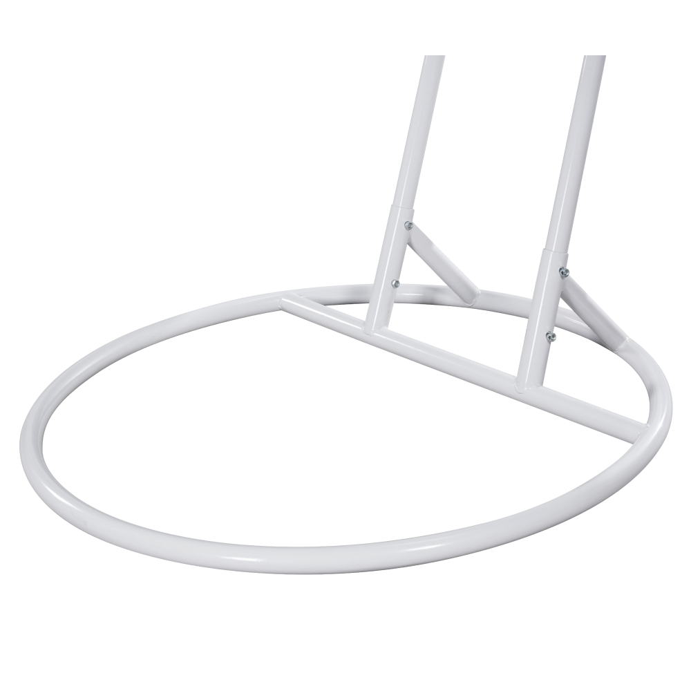 Dupla függőfotel, fehér/virágos minta, DELIA