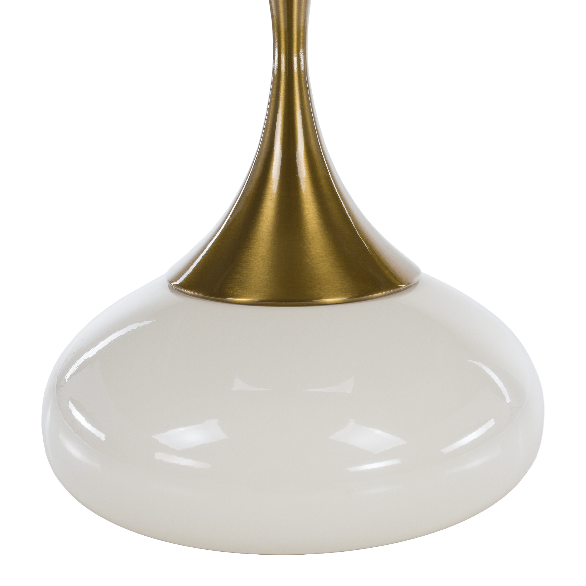 Kisasztal, fehér Ivory/arany, FEJ