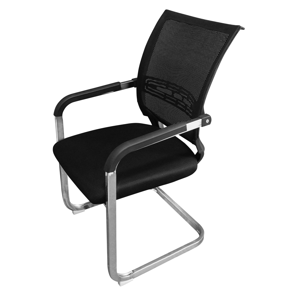 Tárgyalószék, fekete, FAJE