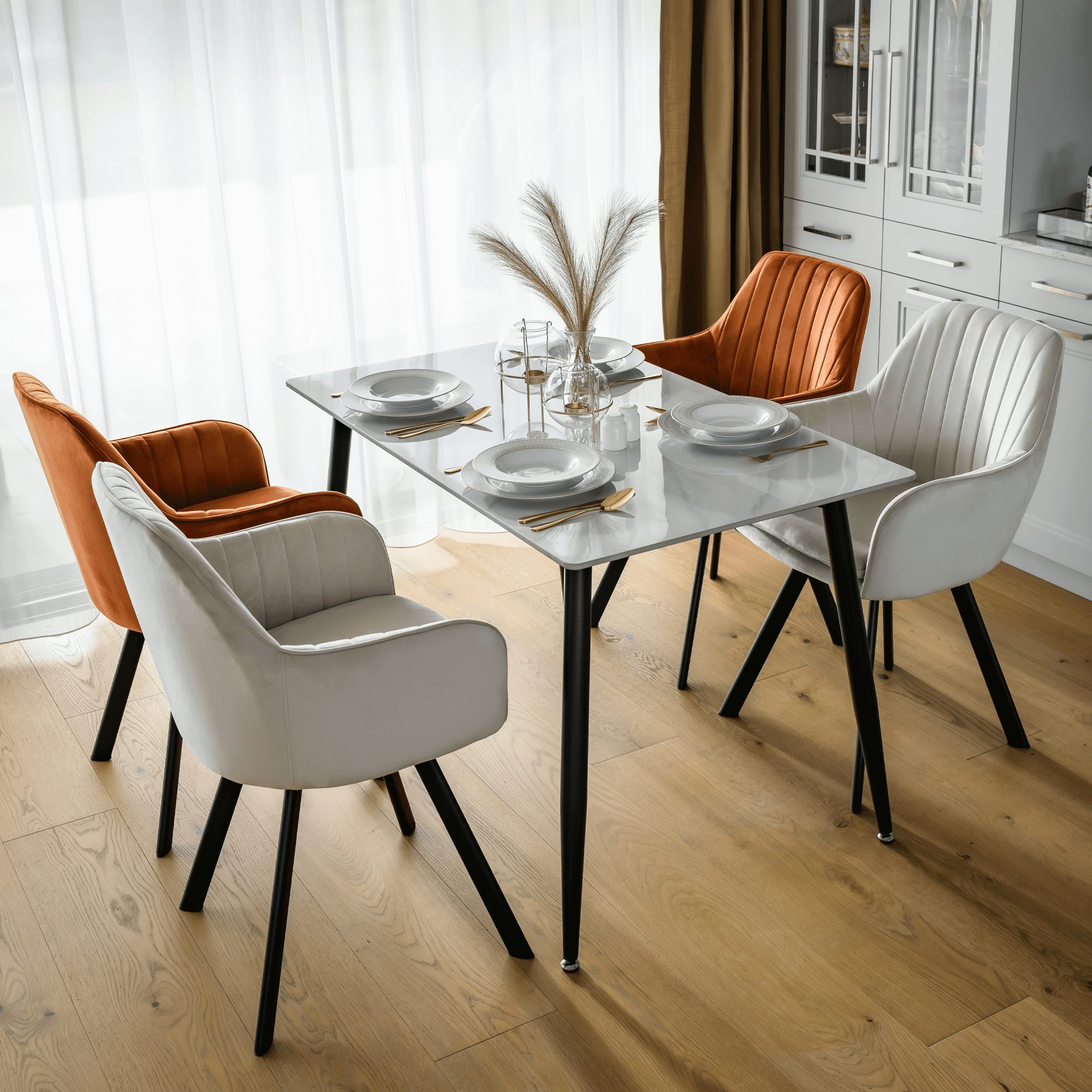 Étkezőasztal, fehér márvány/fekete, 121x71 cm, FLORENC TYP 1 Étkezőasztal, fehér márvány/fekete, 121x71 cm, FLORENC TYP 1