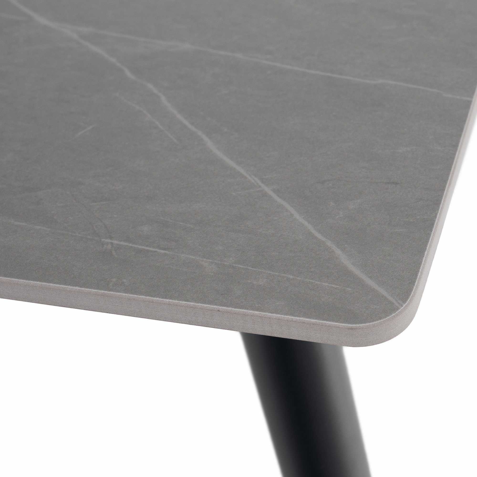 Étkezőasztal, szürke/fekete, 121x71 cm, FLORENC TYP 1 Étkezőasztal, szürke/fekete, 121x71 cm, FLORENC TYP 1