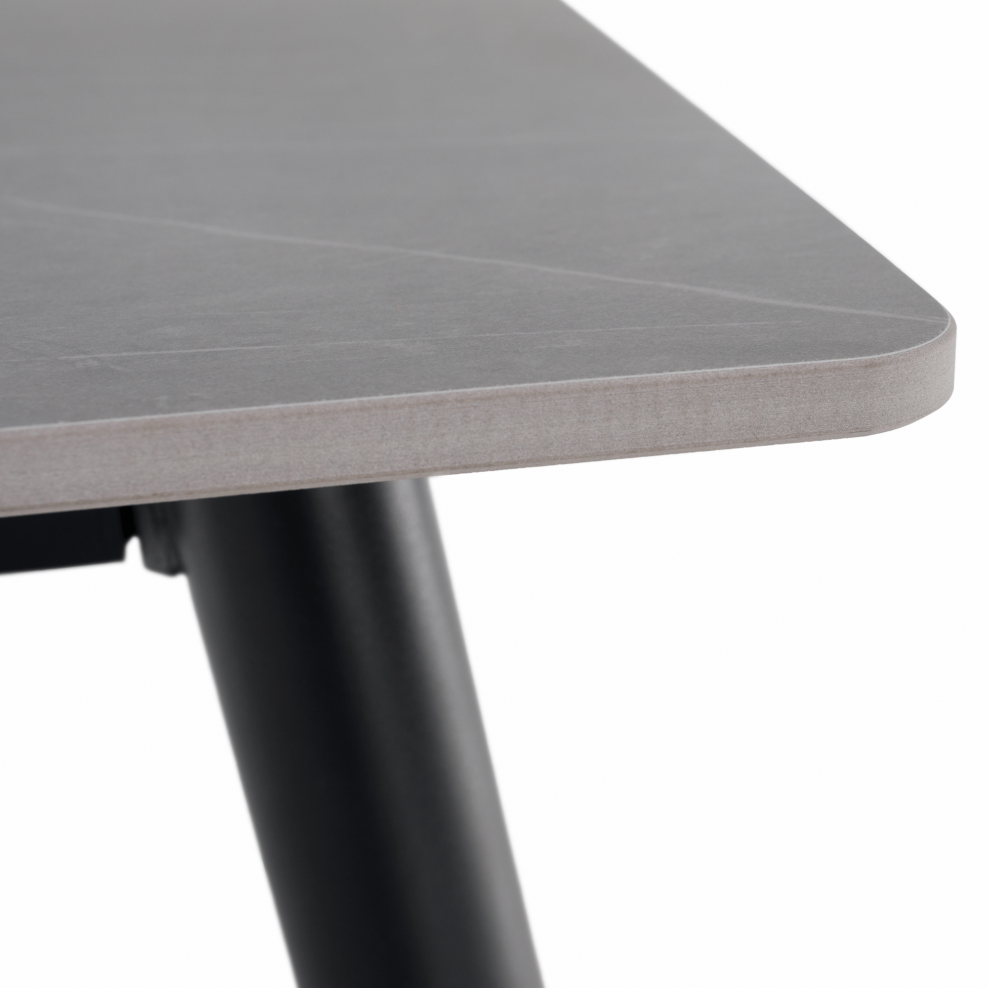 Étkezőasztal, szürke/fekete, 121x71 cm, FLORENC TYP 1 Étkezőasztal, szürke/fekete, 121x71 cm, FLORENC TYP 1