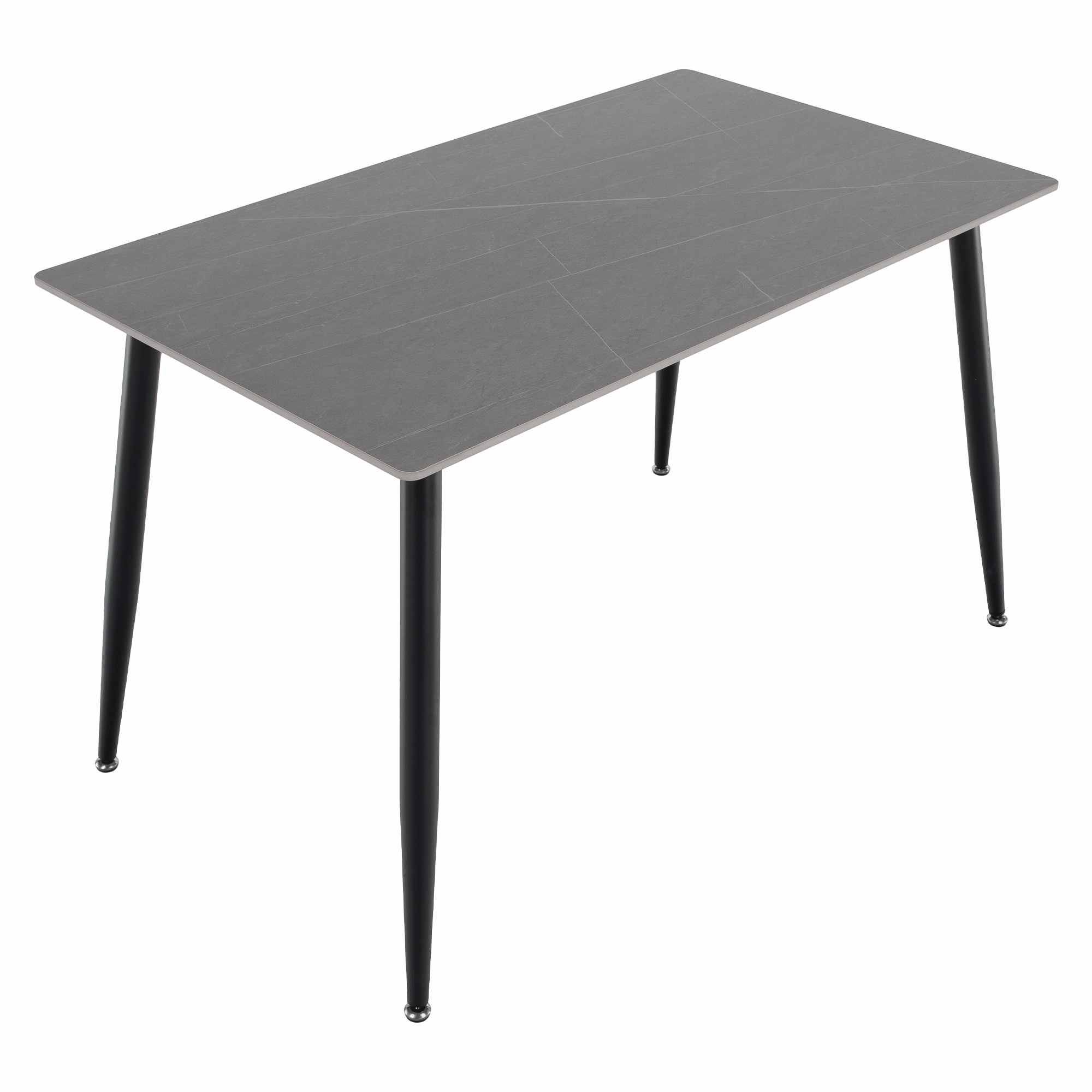 Étkezőasztal, szürke/fekete, 121x71 cm, FLORENC TYP 1 Étkezőasztal, szürke/fekete, 121x71 cm, FLORENC TYP 1