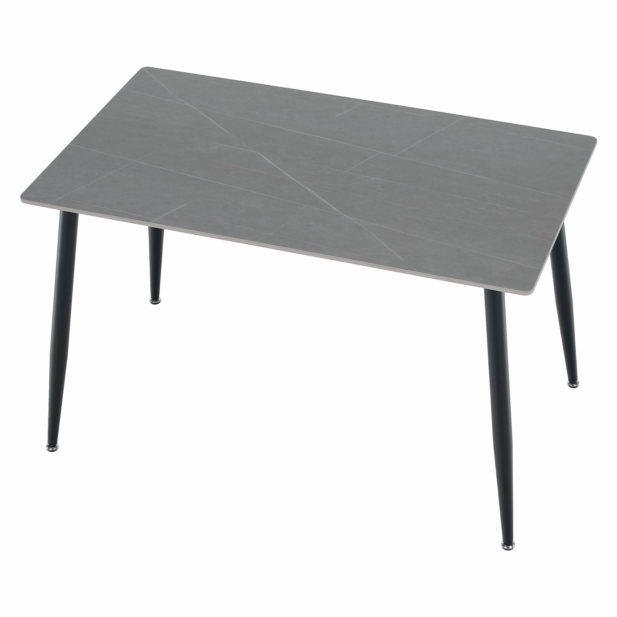 Étkezőasztal, szürke/fekete, 121x71 cm, FLORENC TYP 1 Étkezőasztal, szürke/fekete, 121x71 cm, FLORENC TYP 1