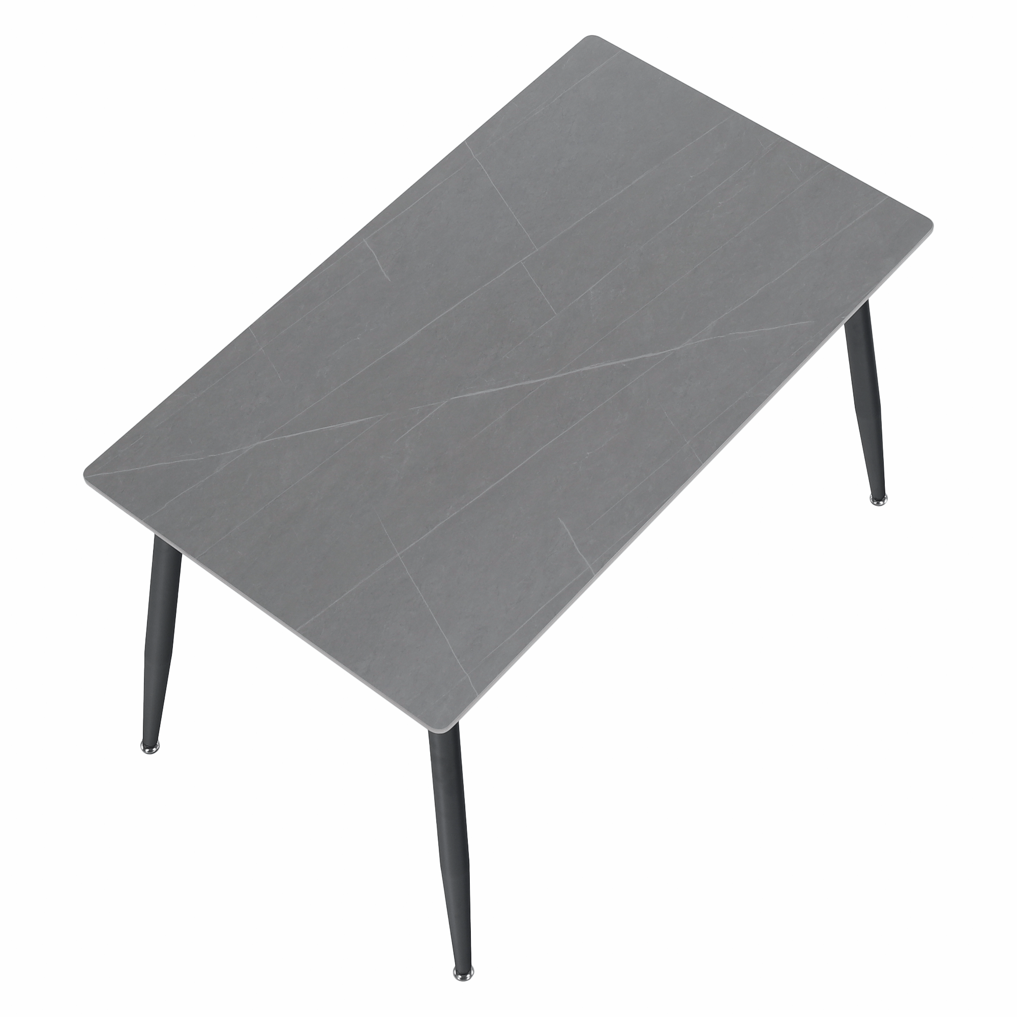 Étkezőasztal, szürke/fekete, 121x71 cm, FLORENC TYP 1 Étkezőasztal, szürke/fekete, 121x71 cm, FLORENC TYP 1