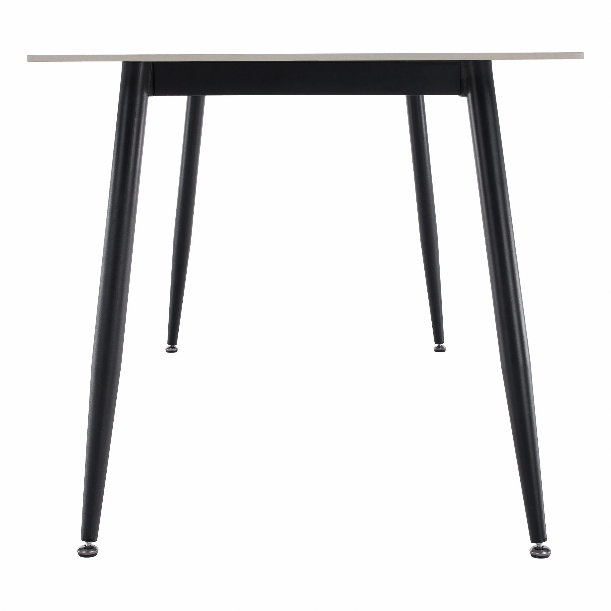 Étkezőasztal, fehér márvány/fekete, 160x80 cm, FLORENC TYP 2 Étkezőasztal, fehér márvány/fekete, 160x80 cm, FLORENC TYP 2