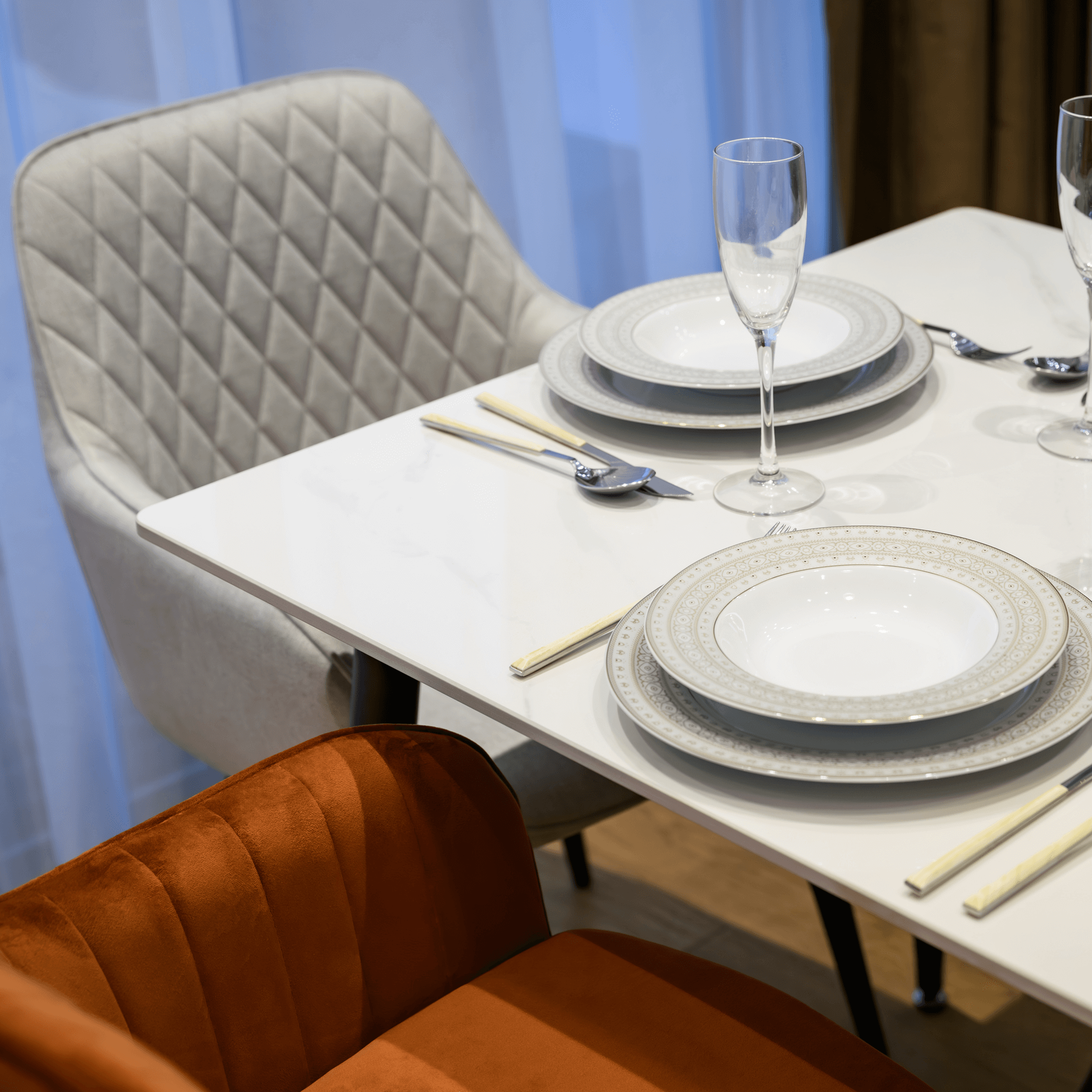 Étkezőasztal, fehér márvány/fekete, 160x80 cm, FLORENC TYP 2 Étkezőasztal, fehér márvány/fekete, 160x80 cm, FLORENC TYP 2