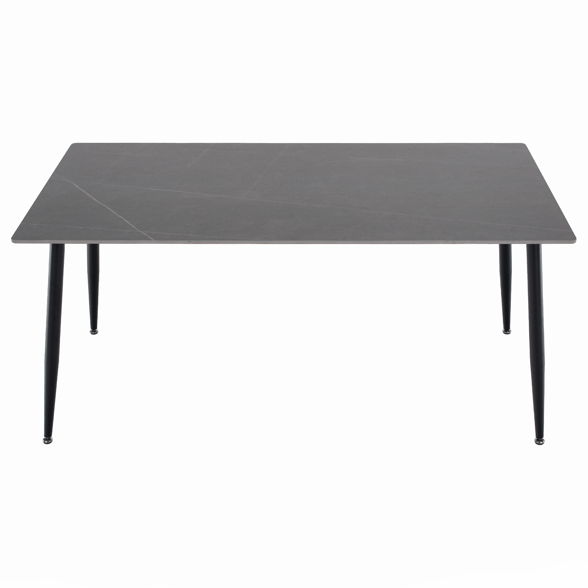 Étkezőasztal, szürke márvány/fekete, 160x80 cm, FLORENC TYP 2 Étkezőasztal, szürke márvány/fekete, 160x80 cm, FLORENC TYP 2