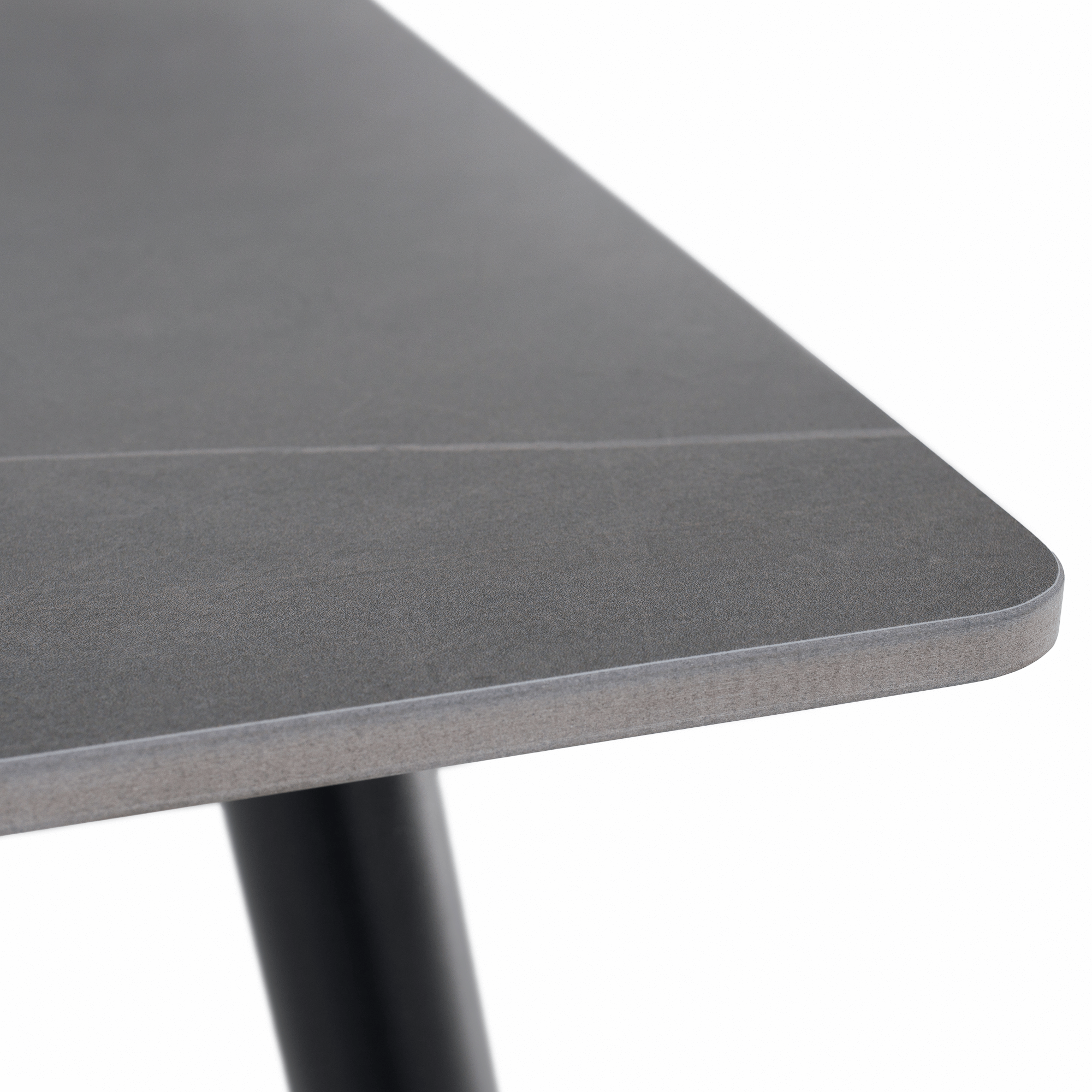 Étkezőasztal, szürke márvány/fekete, 160x80 cm, FLORENC TYP 2 Étkezőasztal, szürke márvány/fekete, 160x80 cm, FLORENC TYP 2