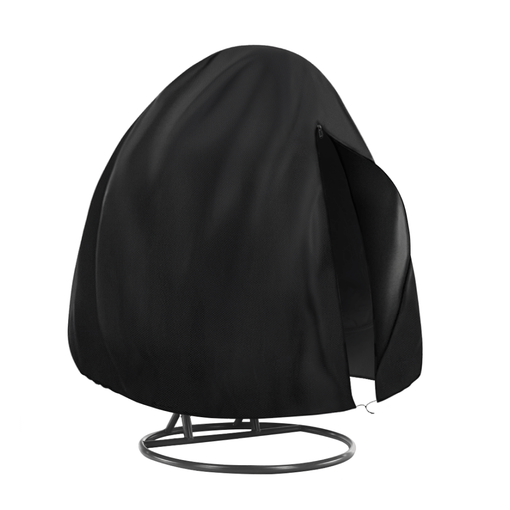 Védőhuzat kétszemélyes függő fotelhez, fekete, KRYTO TYP 2