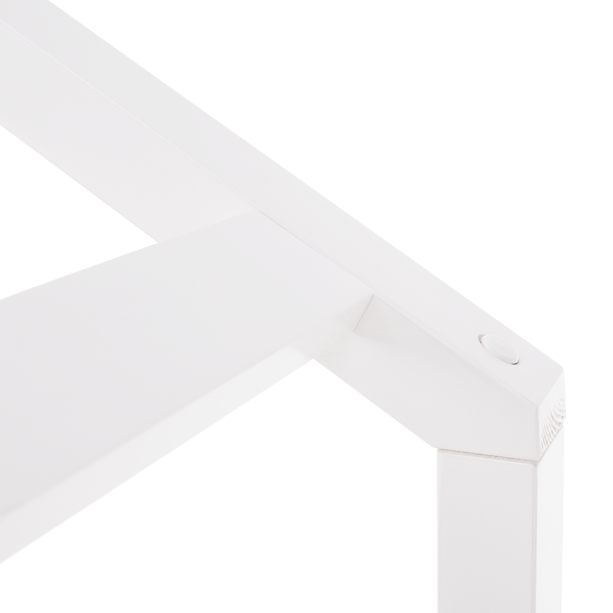 Montessori ágy, 90x200, fehér, tömör, BIANKA