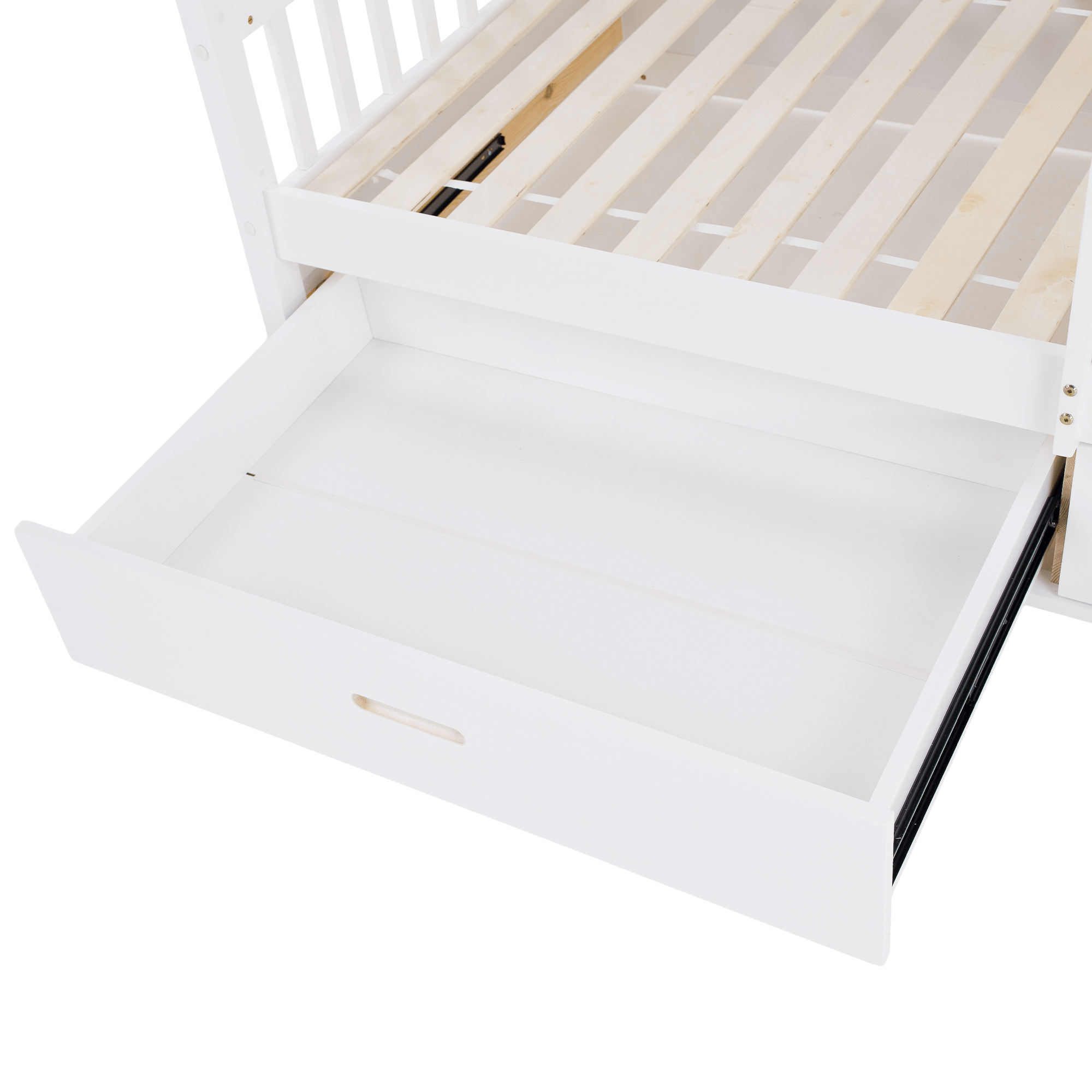 Montessori ágy, 90x200, fehér, tömör, BIANKA