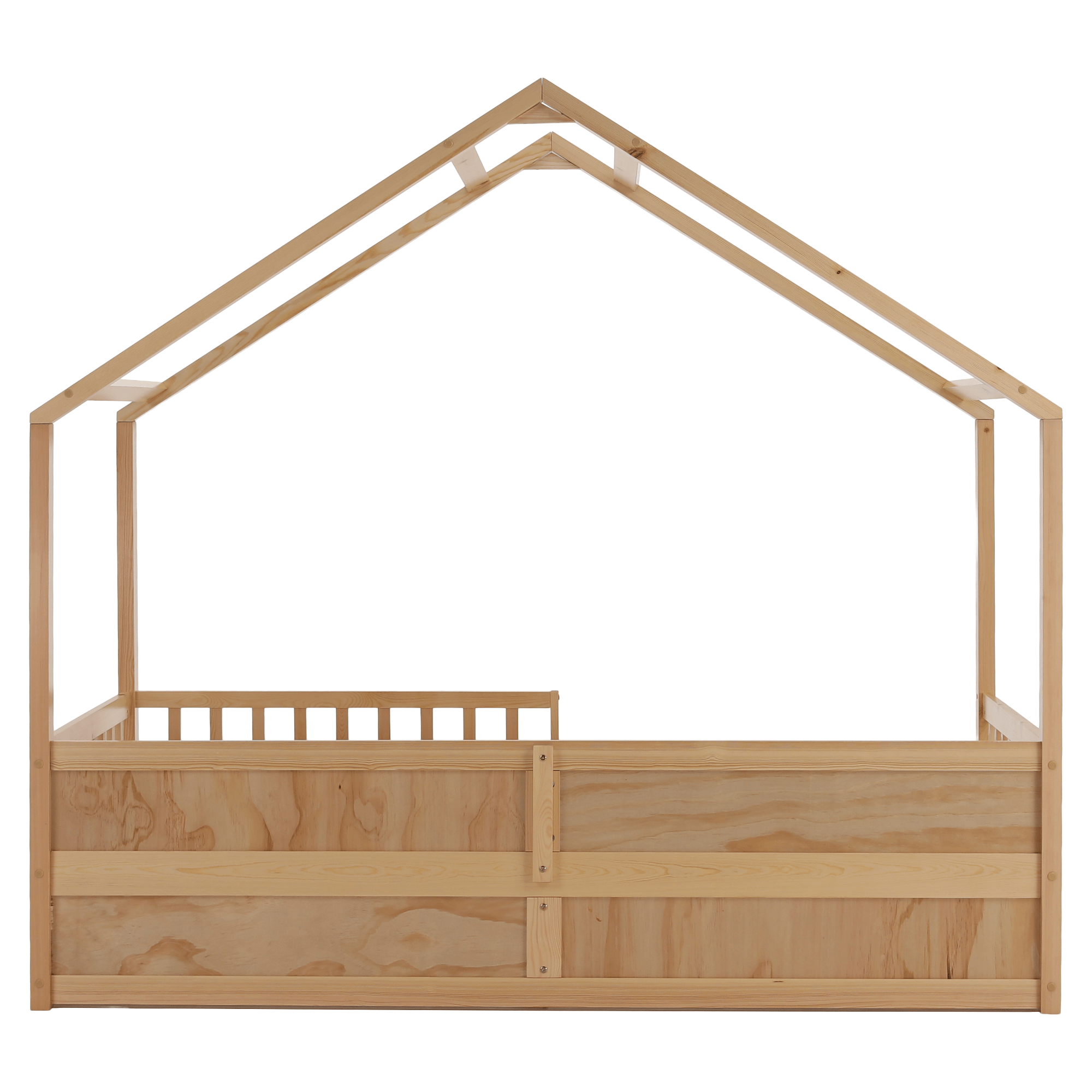 Montessori ágy, 90x200, természetes, tömör, BIANKA