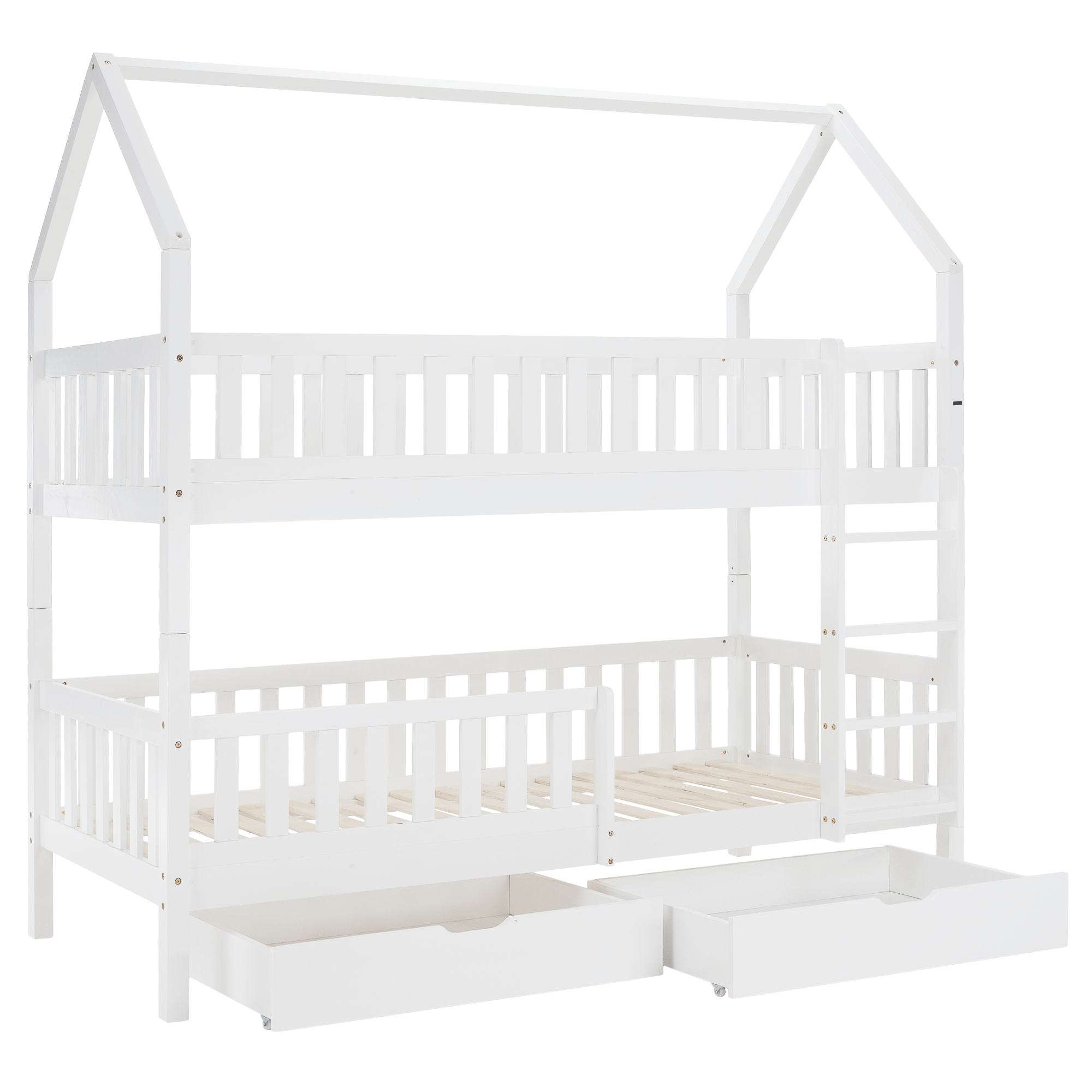 Montessori emeletes ágy, fehér, VENITA TYP 2