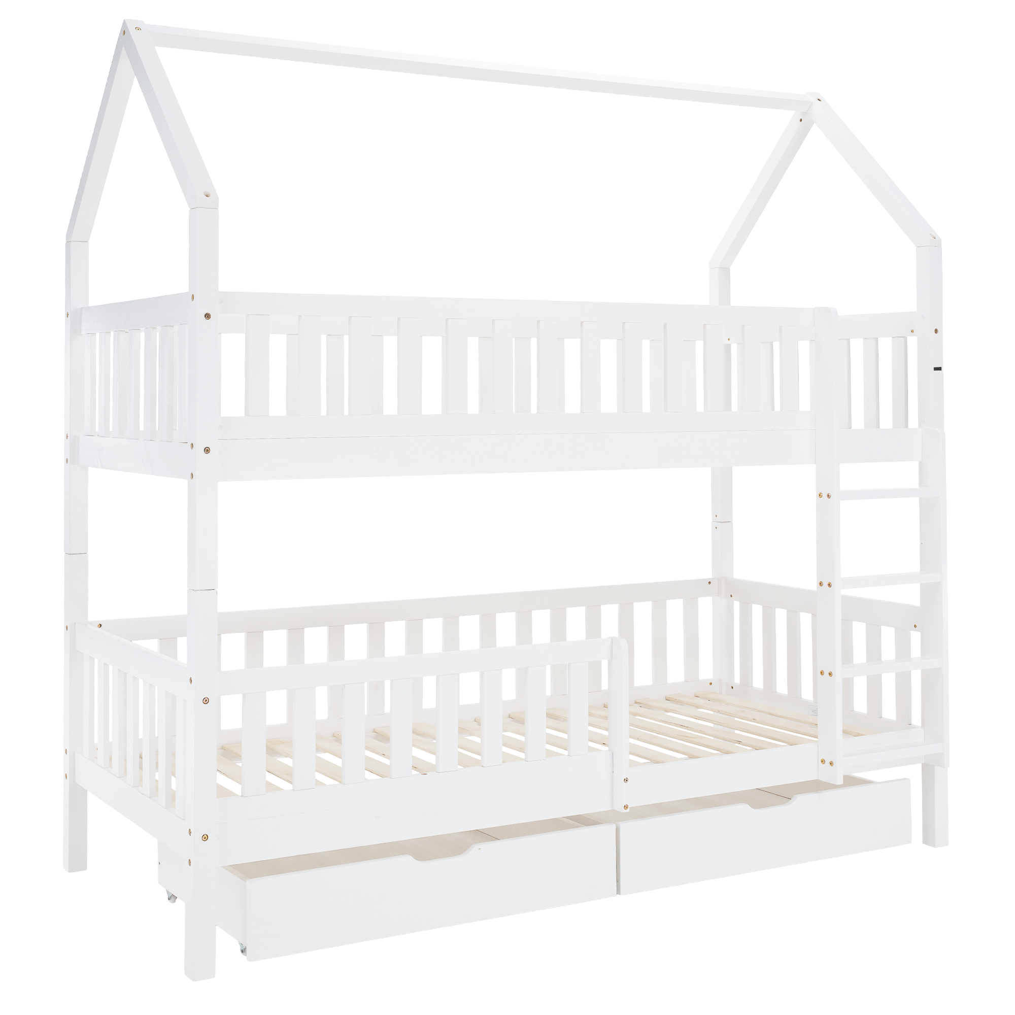 Montessori emeletes ágy, fehér, VENITA TYP 2