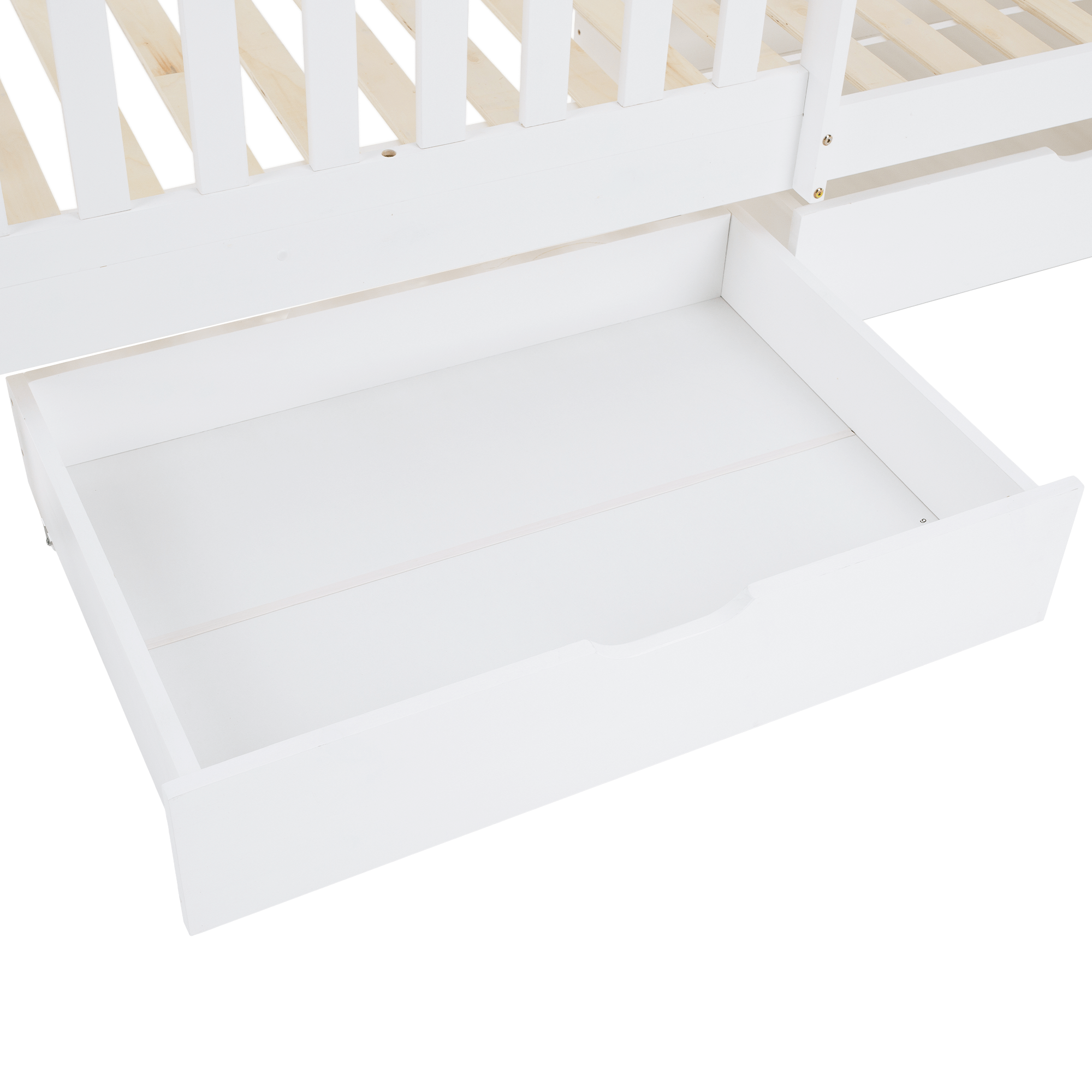 Montessori emeletes ágy, fehér, VENITA TYP 2