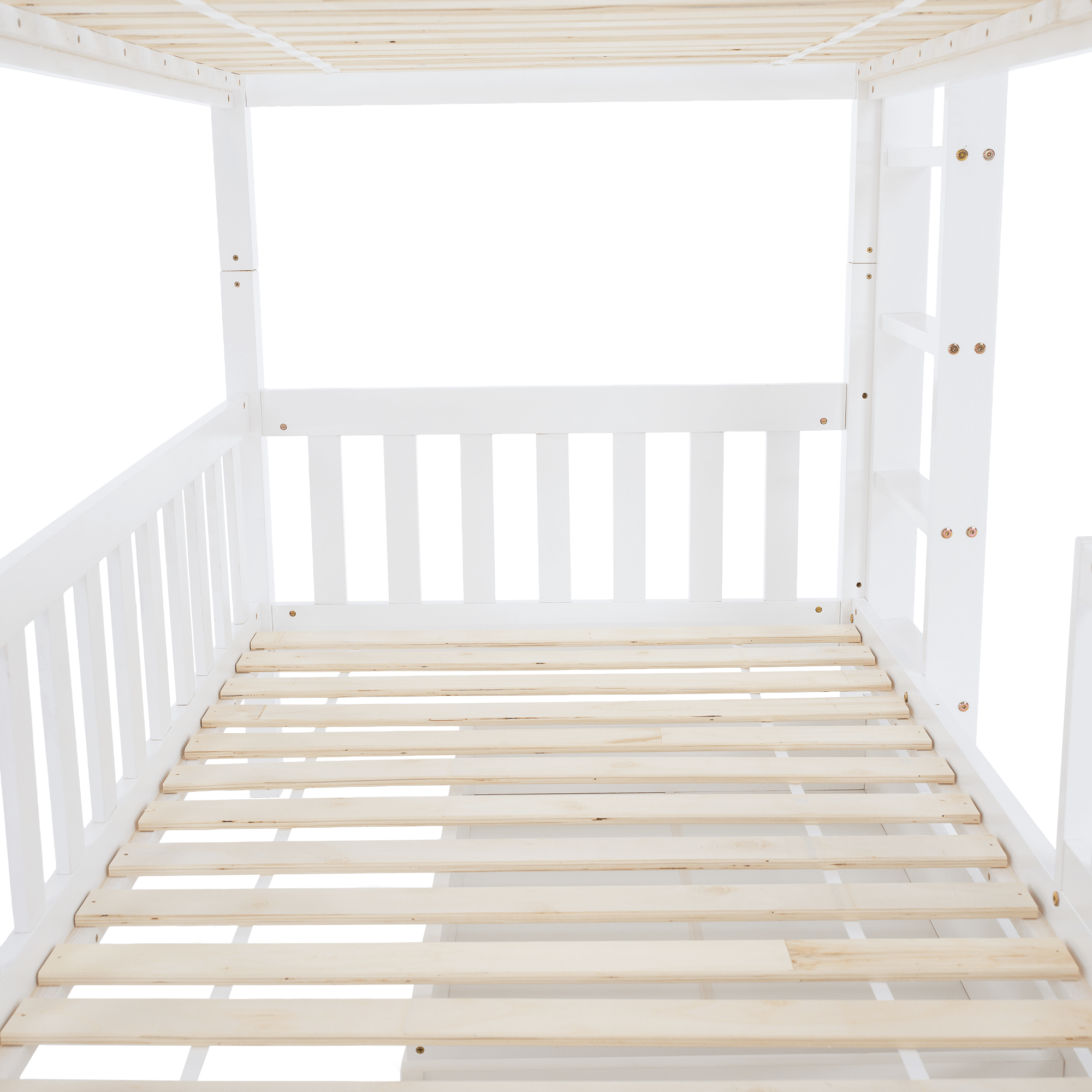 Montessori emeletes ágy, fehér, VENITA TYP 2