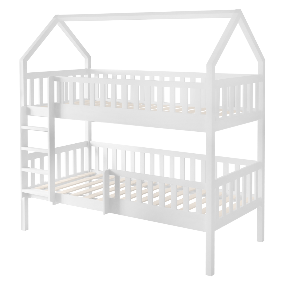 Montessori poschodová posteľ, biela, VENITA TYP 2