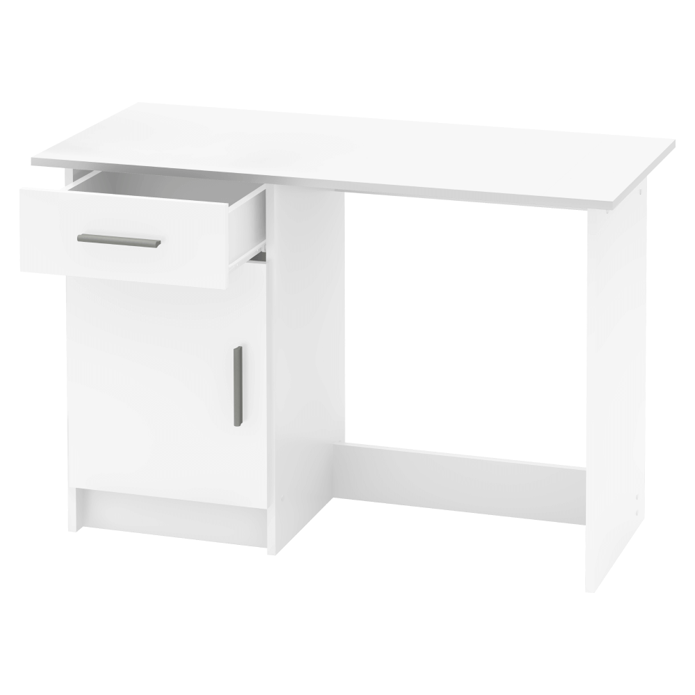 Univerzális PC asztal, fehér, SIRISS NEW