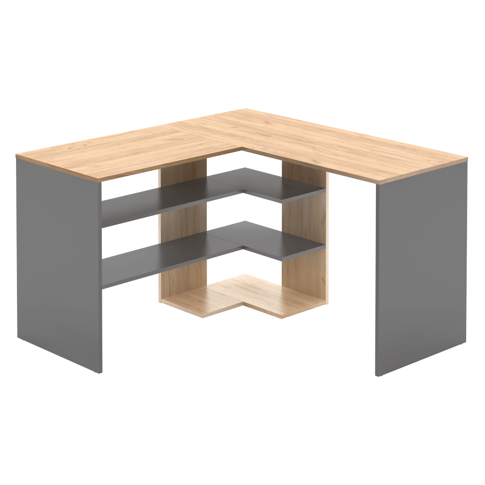 Sarok számítógépasztal, artisan tölgy/grafit, TAMARI Sarok számítógépasztal, artisan tölgy/grafit, TAMARI