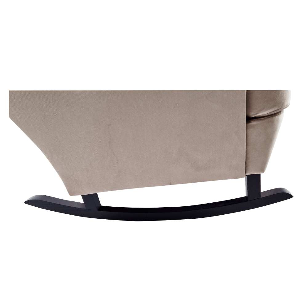 Füles hintafotel, bézs/fekete, TEJA