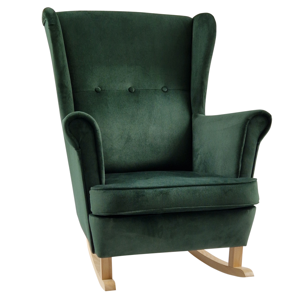 Füles hintafotel, zöld/bükk, TEJA Füles hintafotel, zöld/bükk, TEJA