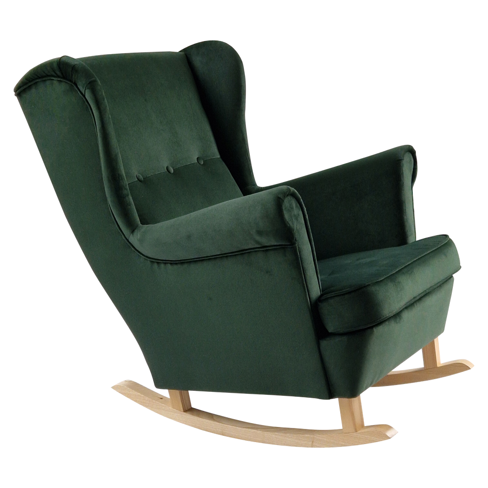 Füles hintafotel, zöld/bükk, TEJA Füles hintafotel, zöld/bükk, TEJA