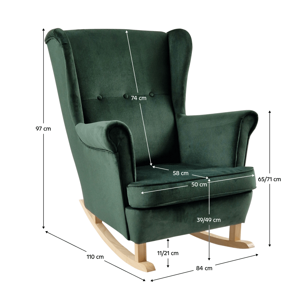 Füles hintafotel, zöld/bükk, TEJA Füles hintafotel, zöld/bükk, TEJA