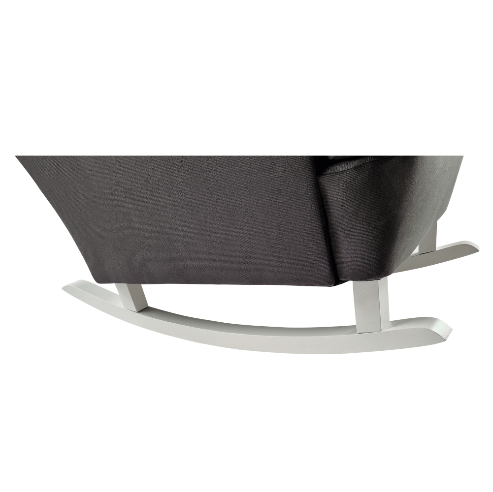 Füles hintafotel, sötétszürke/fehér, TEJA Füles hintafotel, sötétszürke/fehér, TEJA