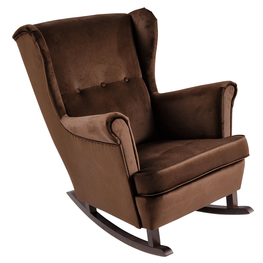 Füles hintafotel, barna/dió, TEJA